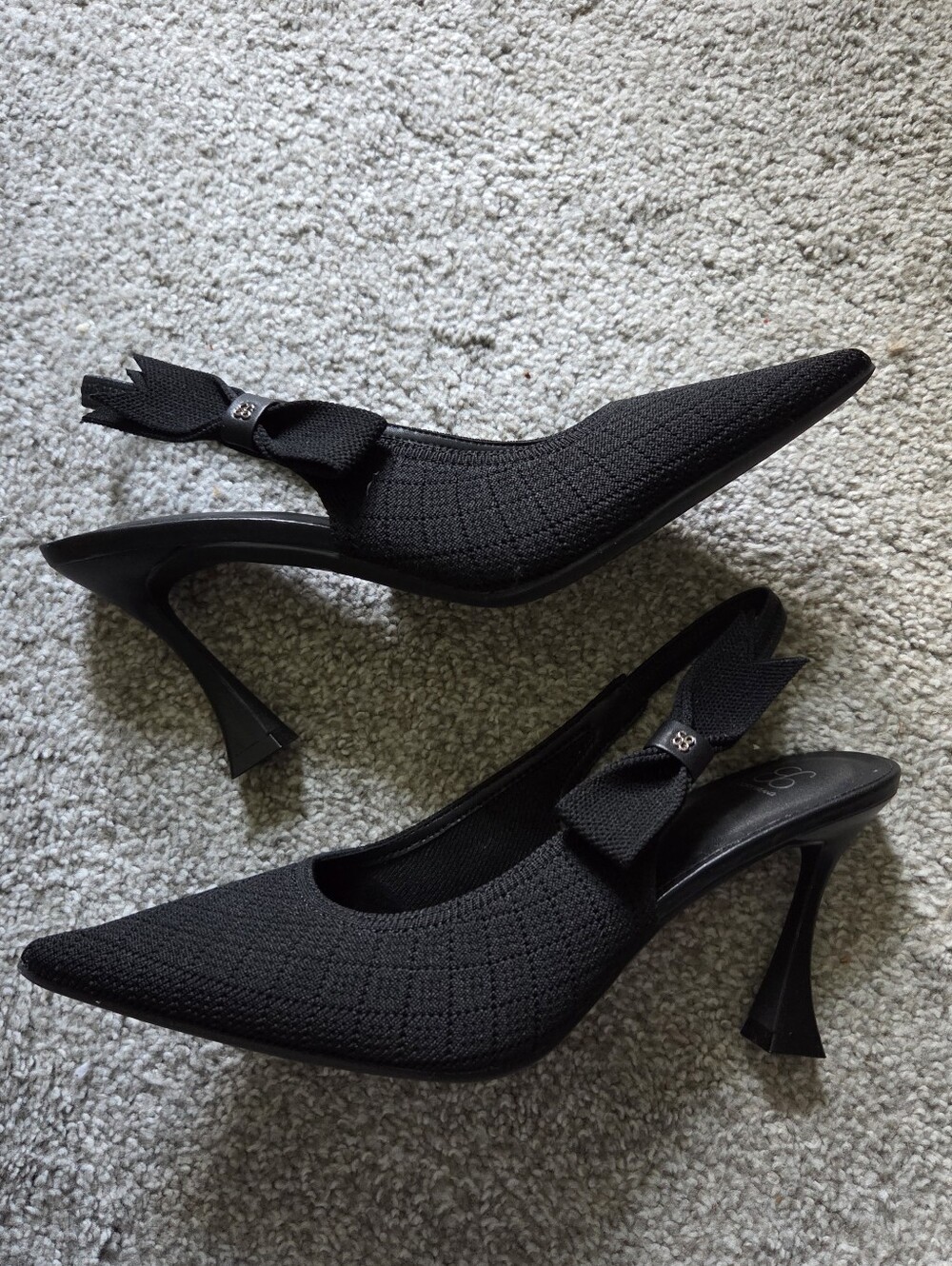 Cozy Island Black Slingback Heel